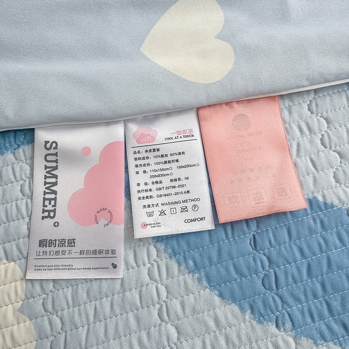 91家纺网 家纺一手货源 找家纺 RYB红黄兰 2025新款A类INS原创大版卡通冰皮锦氨超凉感夏被夏凉被空调被 茶杯西高地夏被
