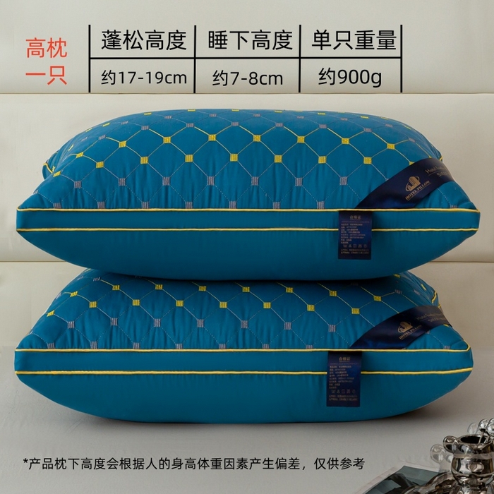 91家纺网 家纺一手货源 找家纺 （总）怡薇格枕芯 2025新款磨毛4色满天星枕芯