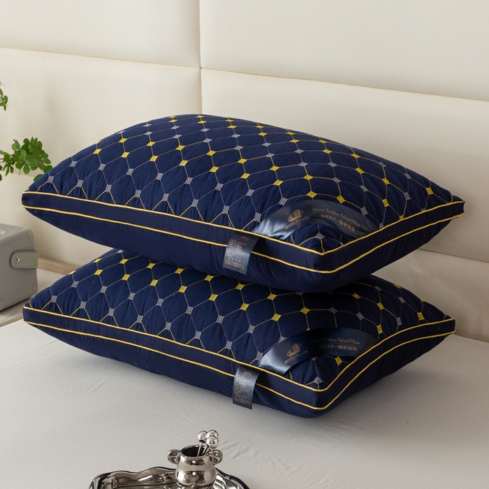 91家纺网 家纺一手货源 找家纺 （总）怡薇格枕芯 2025新款磨毛4色满天星枕芯