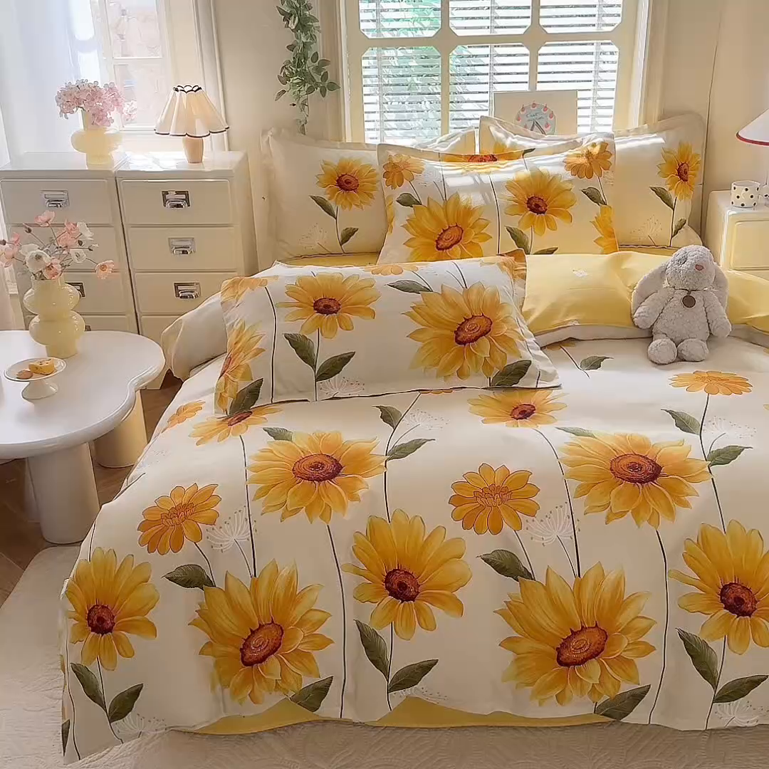 91家纺网 家纺一手货源 找家纺 优逸家纺 2025新款植物羊绒系列四件套