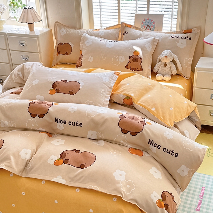 91家纺网 家纺一手货源 找家纺 优逸家纺 2025新款植物羊绒系列四件套