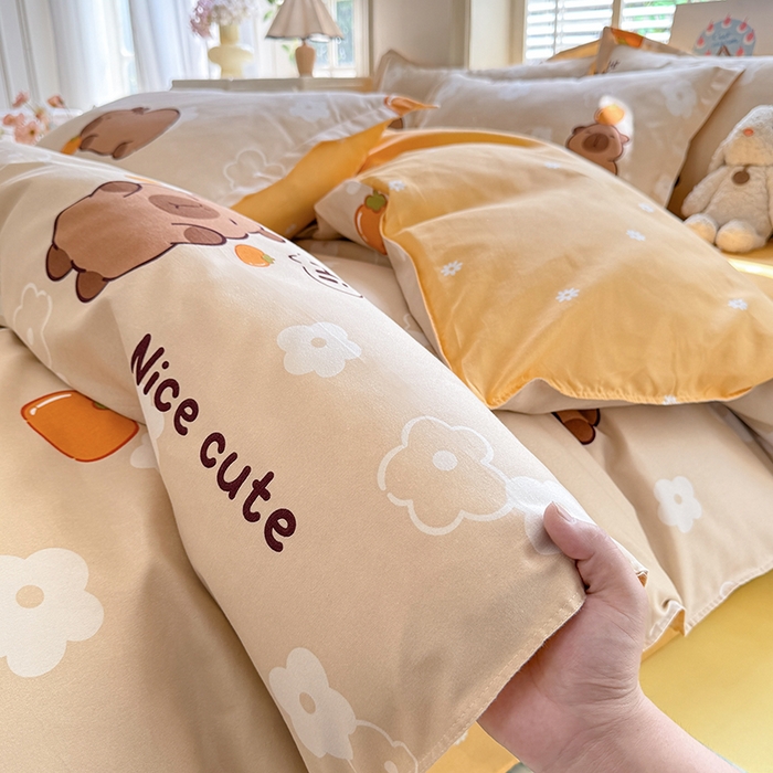 91家纺网 家纺一手货源 找家纺 优逸家纺 2025新款植物羊绒系列四件套