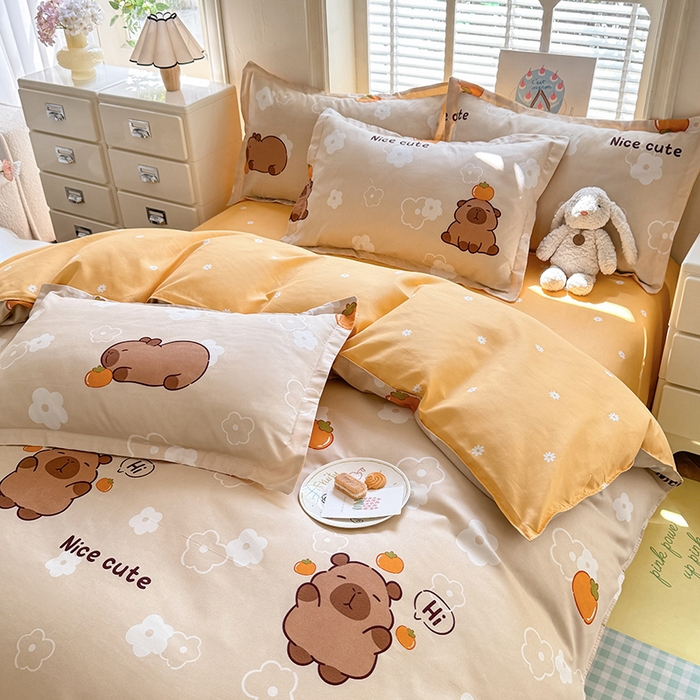 91家纺网 家纺一手货源 找家纺 优逸家纺 2025新款植物羊绒系列四件套