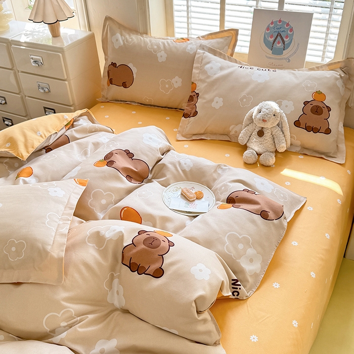 91家纺网 家纺一手货源 找家纺 优逸家纺 2025新款植物羊绒系列四件套