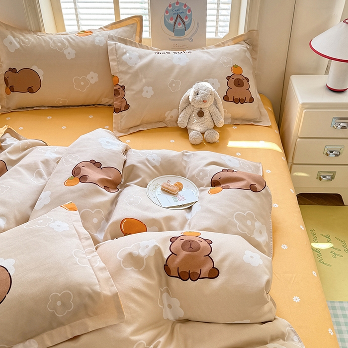 91家纺网 家纺一手货源 找家纺 优逸家纺 2025新款植物羊绒系列四件套