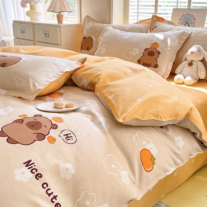 91家纺网 家纺一手货源 找家纺 优逸家纺 2025新款植物羊绒系列四件套