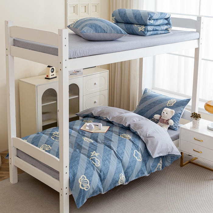 91家纺网 家纺一手货源 找家纺 （总）简冠家纺 2025新款全棉学生宿舍三四件套多件套大礼包