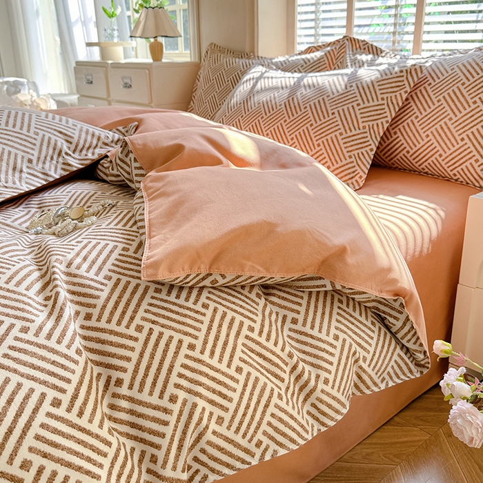 91家纺网 家纺一手货源 找家纺 优逸家纺 2025新款植物羊绒系列四件套