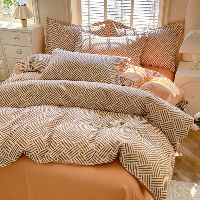 91家纺网 家纺一手货源 找家纺 优逸家纺 2025新款植物羊绒系列四件套