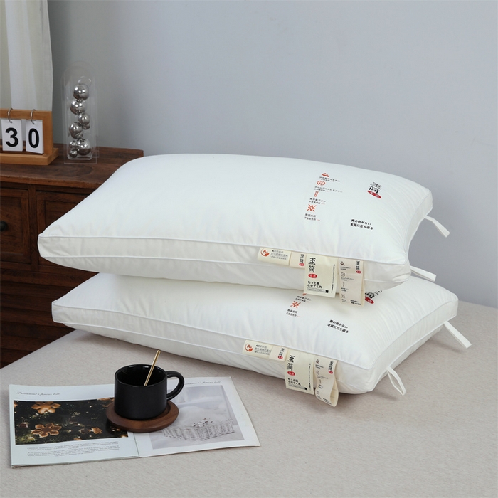 91家纺网 家纺一手货源 找家纺 （总）怡薇格枕芯 2025新款至简60支全棉a类羽丝绒枕头枕芯