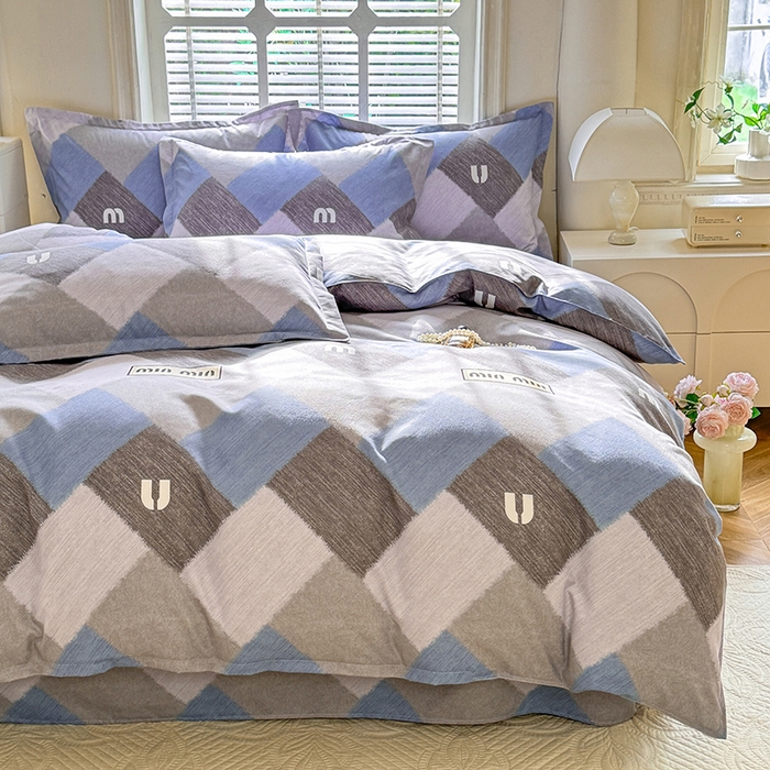 91家纺网 家纺一手货源 找家纺 优逸家纺 2025新款植物羊绒系列四件套