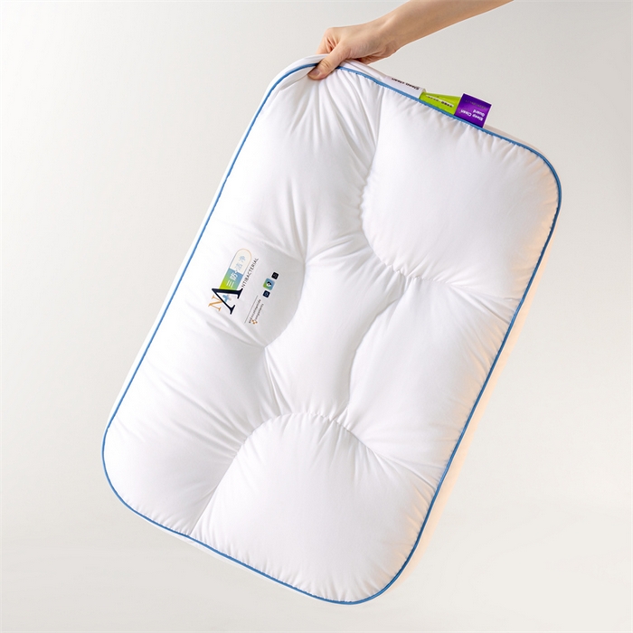 91家纺网 家纺一手货源 找家纺 （总）怡薇格枕芯 2025新款全棉三防分区护颈枕头枕芯