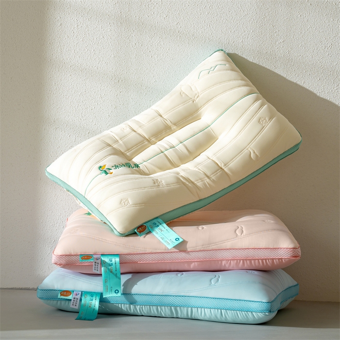 91家纺网 家纺一手货源 找家纺 （总）怡薇格枕芯 2025新款企鹅冰丝分区护颈枕芯枕头