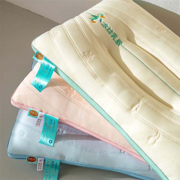 91家纺网 家纺一手货源 找家纺 （总）怡薇格枕芯 2025新款企鹅冰丝分区护颈枕芯枕头