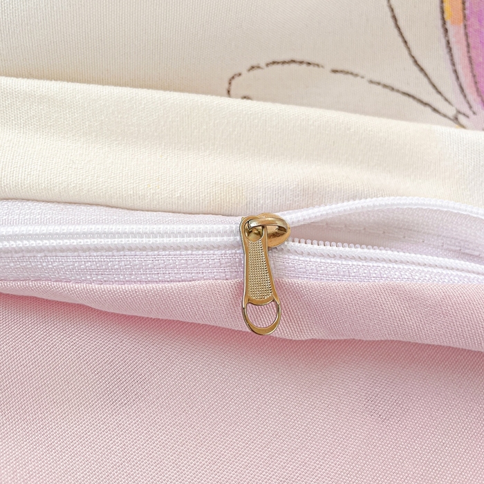 91家纺网 家纺一手货源 找家纺 朵朵2025新款芦荟棉学生床四件套 蝴蝶仙子