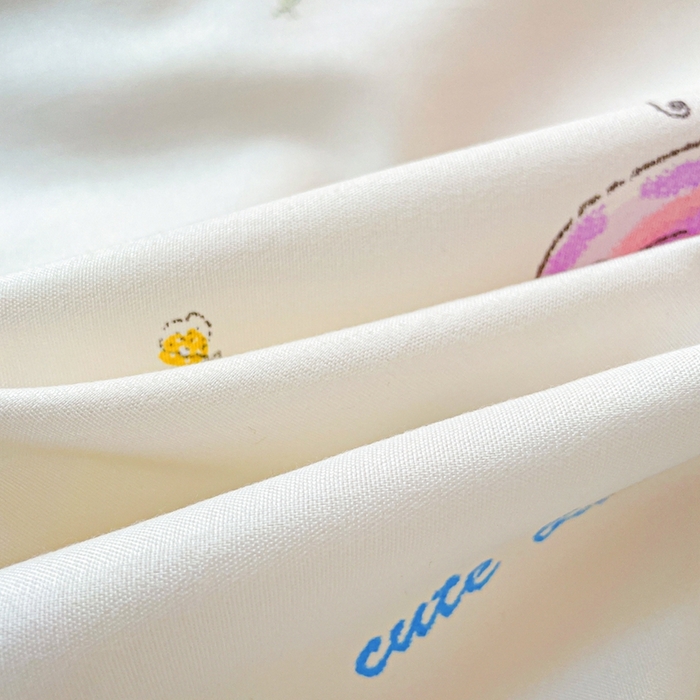 91家纺网 家纺一手货源 找家纺 朵朵2025新款芦荟棉学生床四件套 蝴蝶仙子