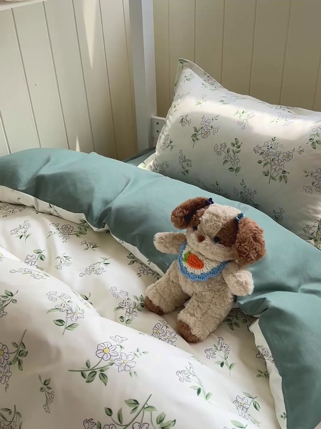 91家纺网 家纺一手货源 找家纺 朵朵2025新款芦荟棉学生床单被套 寻香