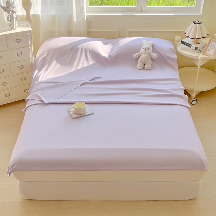 91家纺网 家纺一手货源 找家纺 2024新款可拆分水洗纯色隔脏睡袋旅行睡袋旅睡宝 丁香紫