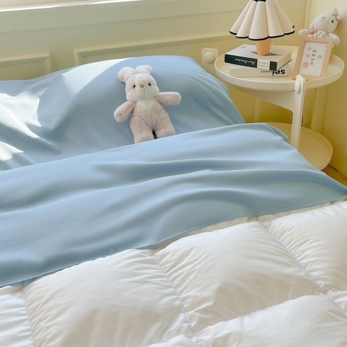 91家纺网 家纺一手货源 找家纺 2024新款可拆分水洗纯色隔脏睡袋旅行睡袋旅睡宝 灰蓝