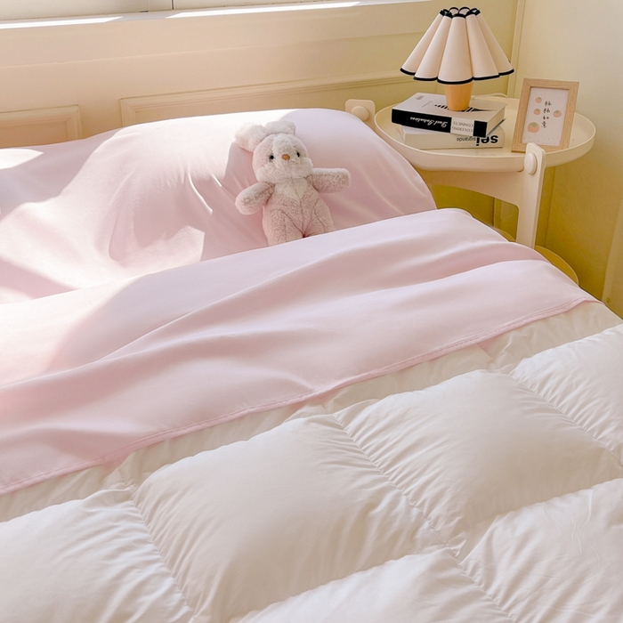 91家纺网 家纺一手货源 找家纺 2024新款可拆分水洗纯色隔脏睡袋旅行睡袋旅睡宝 玫瑰粉