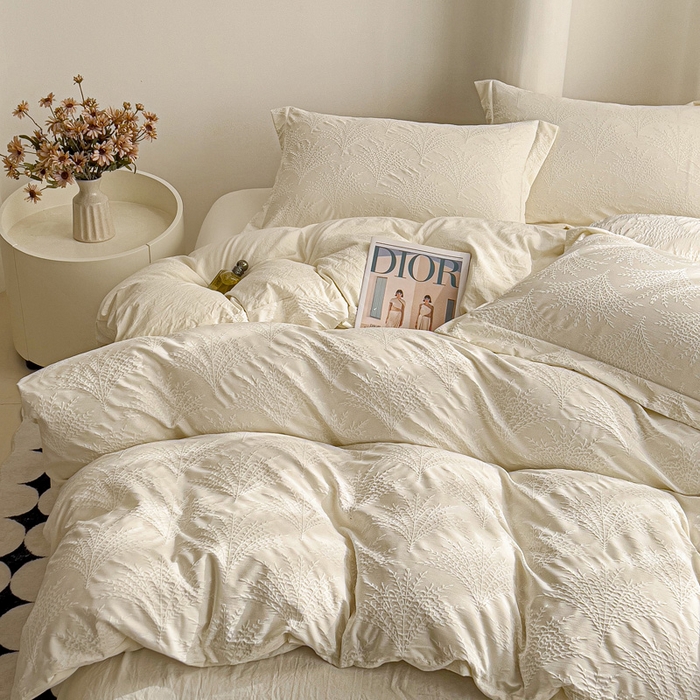 91家纺网 家纺一手货源 找家纺 （总）卡普家居 2025新款A类轻奢双层纱提花四件套摇钱树系列