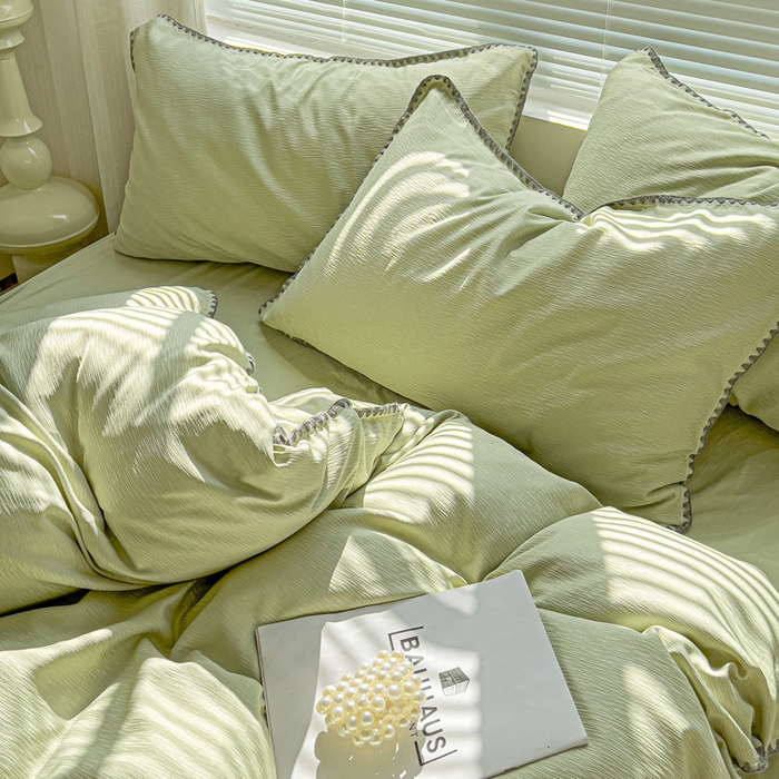 91家纺网 家纺一手货源 找家纺 （总）卡普家居 2025新款A类轻奢贝壳绣丝柔缎提花枕套