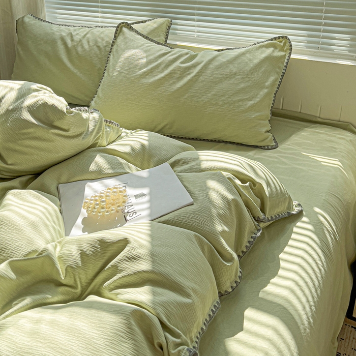 91家纺网 家纺一手货源 找家纺 （总）卡普家居 2025新款A类轻奢贝壳绣丝柔缎提花枕套