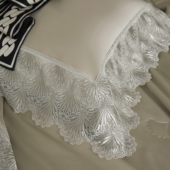 91家纺网 家纺一手货源 找家纺 淼铭家纺 2025新款法式天丝棉夏被夏凉被空调被床盖四件套-伊莲娜系列 金色