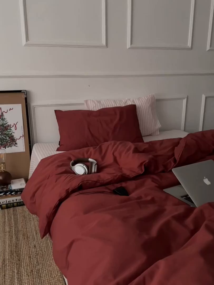 91家纺网 家纺一手货源 找家纺 （总）柚可家居 2025新款全棉色织水洗棉四件套-