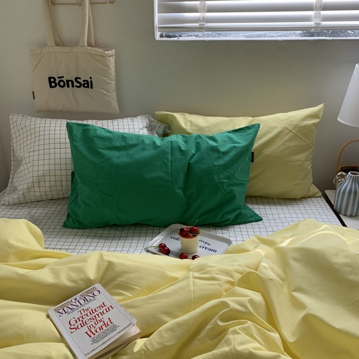 91家纺网 家纺一手货源 找家纺 （总）柚可家居 2025新款全棉色织水洗棉四件套-