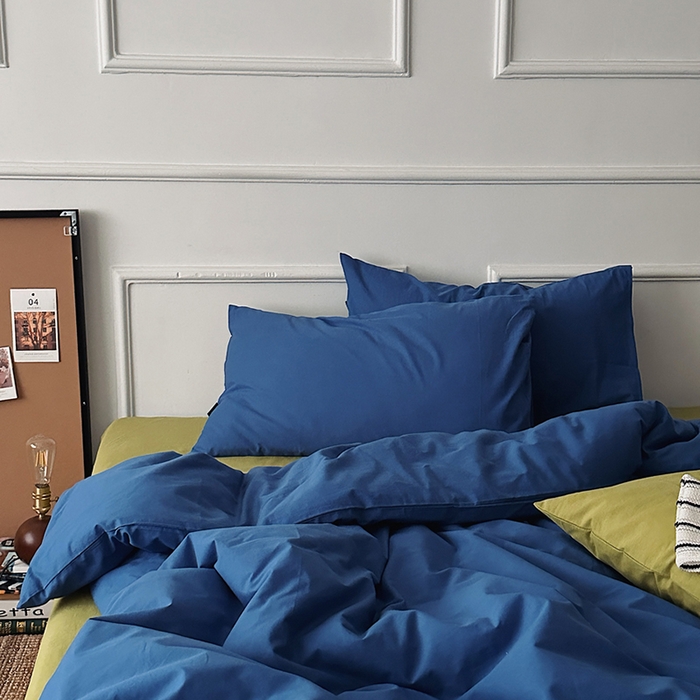 91家纺网 家纺一手货源 找家纺 （总）柚可家居 2025新款全棉色织水洗棉四件套-柏宁岛