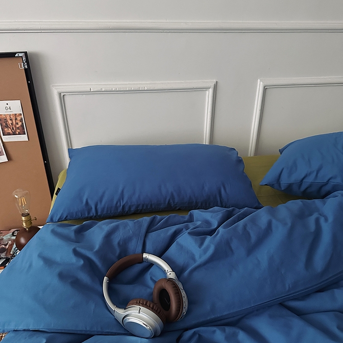 91家纺网 家纺一手货源 找家纺 （总）柚可家居 2025新款全棉色织水洗棉四件套-柏宁岛