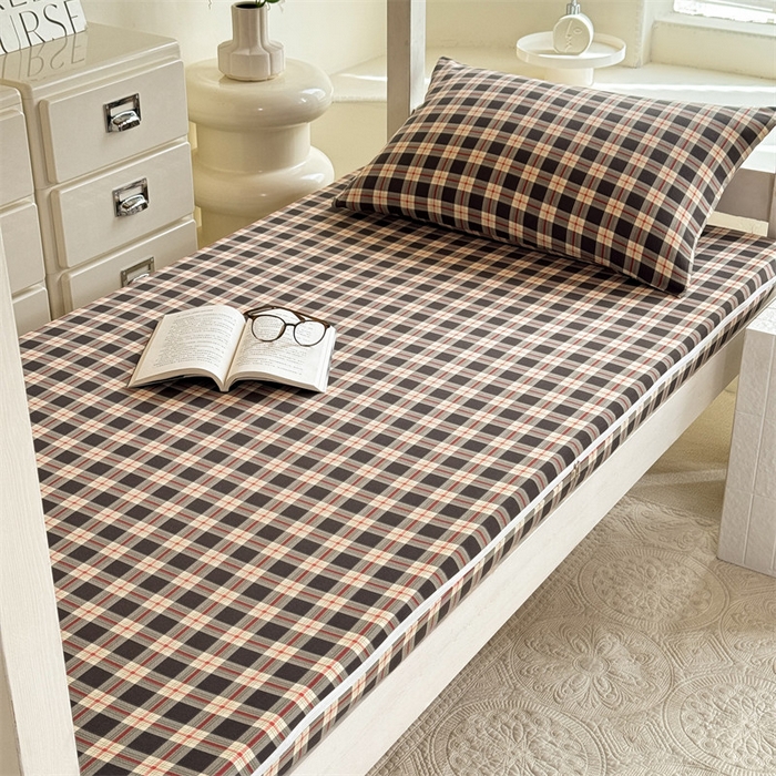 91家纺网 家纺一手货源 找家纺 多品家纺 2025春夏新款超柔水洗棉学生宿舍床垫套 柏林