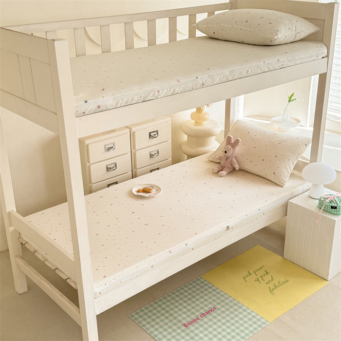 91家纺网 家纺一手货源 找家纺 多品家纺 2025春夏新款超柔水洗棉学生宿舍床垫套 花夕