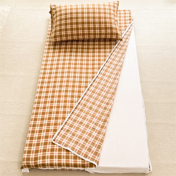 91家纺网 家纺一手货源 找家纺 多品家纺 2025春夏新款超柔水洗棉学生宿舍床垫套 时光