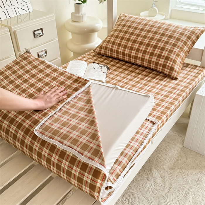 多品家纺 2025春夏新款超柔水洗棉学生宿舍床垫套 时光