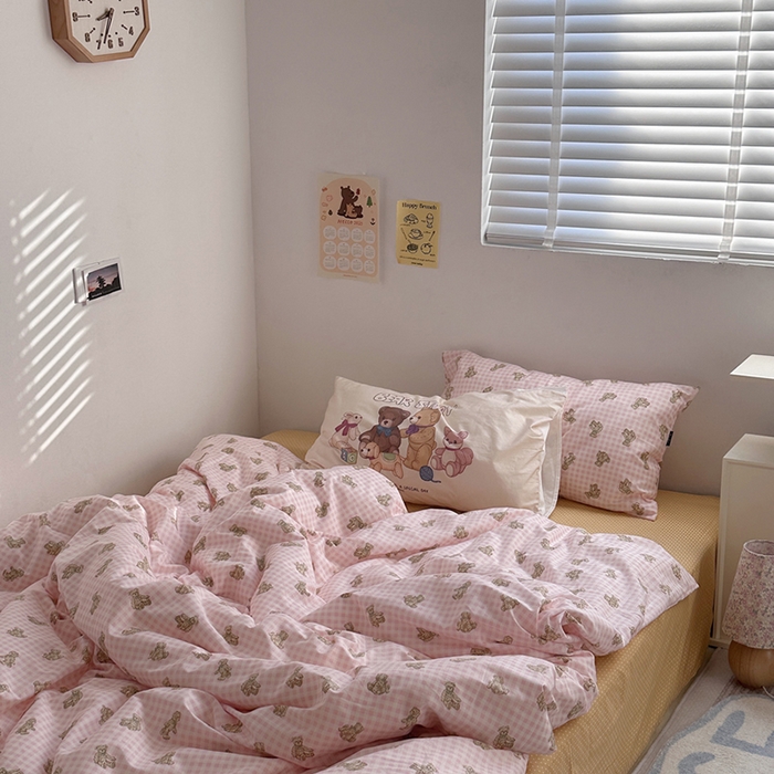 （总）柚可家居 2024新款40支斜纹活性印花纯棉四件套-