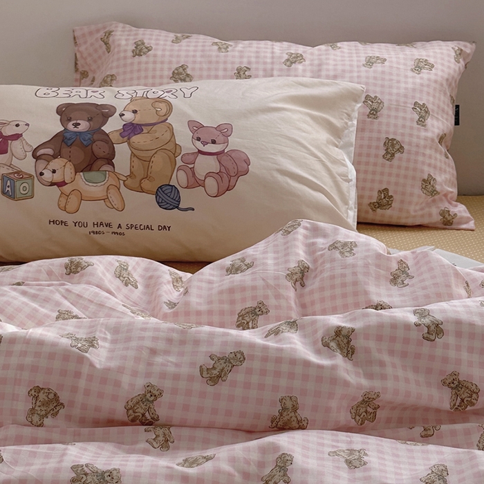 91家纺网 家纺一手货源 找家纺 （总）柚可家居 2024新款40支斜纹活性印花纯棉四件套-