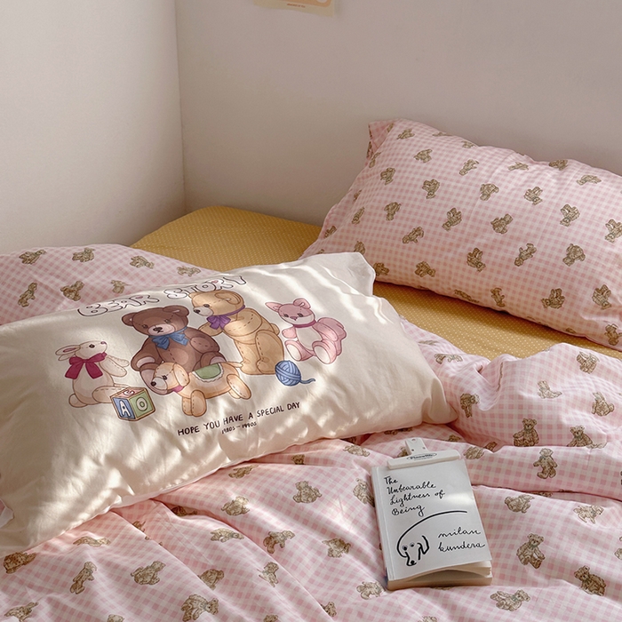 91家纺网 家纺一手货源 找家纺 （总）柚可家居 2024新款40支斜纹活性印花纯棉四件套-