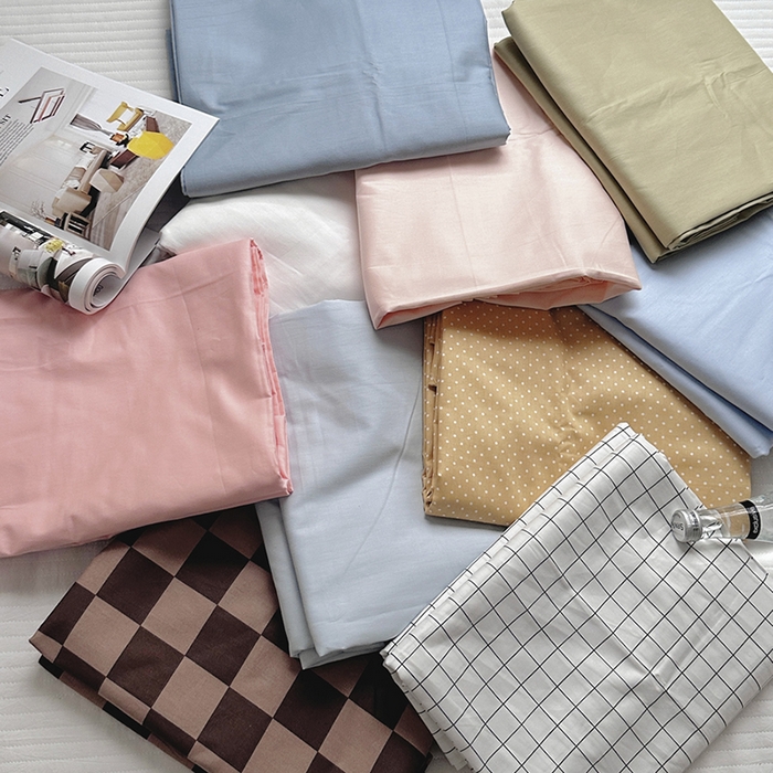 91家纺网 家纺一手货源 找家纺 柚可家居 2024新款40支斜纹13372单床单 白格子