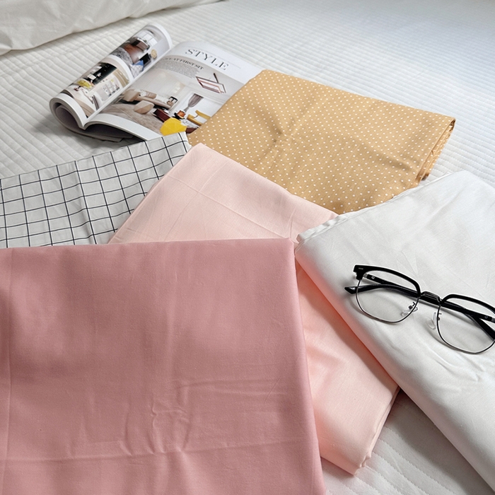 91家纺网 家纺一手货源 找家纺 柚可家居 2024新款40支斜纹13372单床单 波点黄