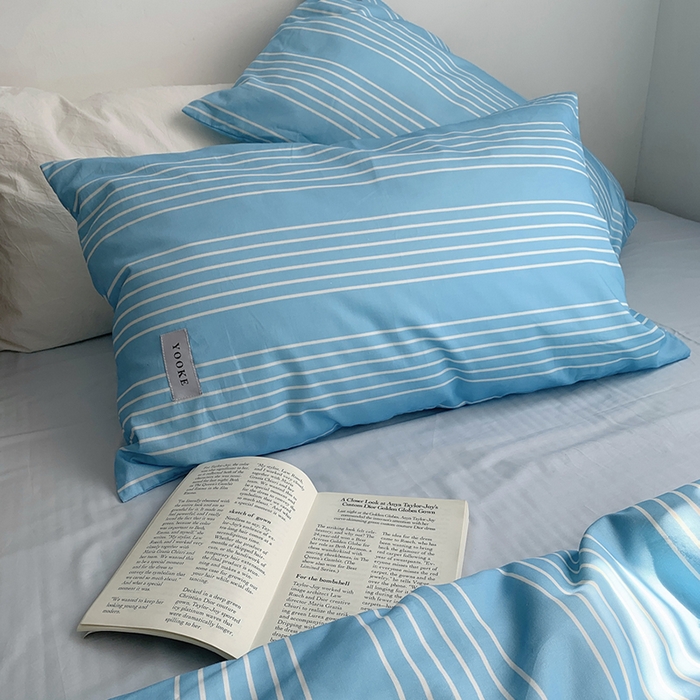 91家纺网 家纺一手货源 找家纺 柚可家居 2024新款40支斜纹数码印花全棉四件套 布鲁斯