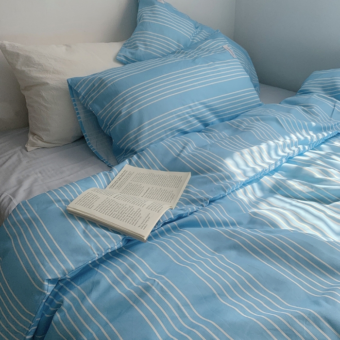 91家纺网 家纺一手货源 找家纺 柚可家居 2024新款40支斜纹数码印花全棉四件套 布鲁斯