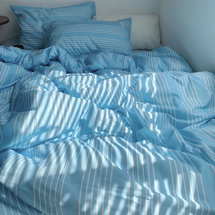 91家纺网 家纺一手货源 找家纺 柚可家居 2024新款40支斜纹数码印花全棉四件套 布鲁斯