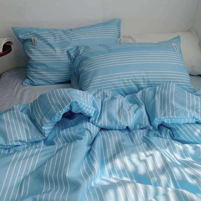 91家纺网 家纺一手货源 找家纺 柚可家居 2024新款40支斜纹数码印花全棉四件套 布鲁斯