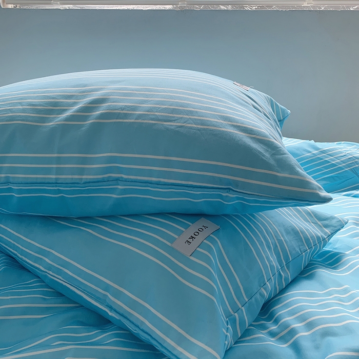 91家纺网 家纺一手货源 找家纺 柚可家居 2024新款40支斜纹数码印花全棉四件套 布鲁斯