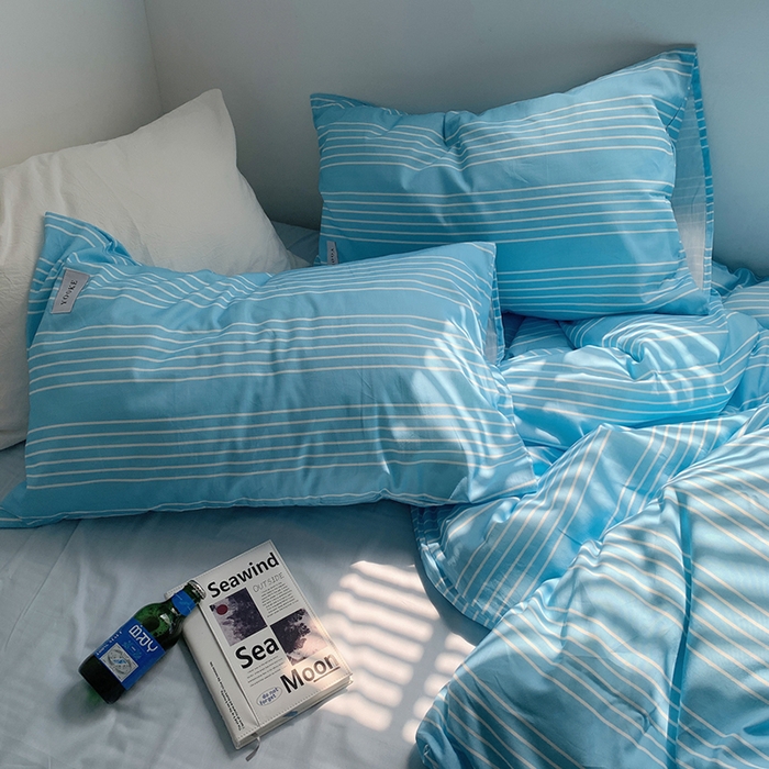 91家纺网 家纺一手货源 找家纺 柚可家居 2024新款40支斜纹数码印花全棉四件套 布鲁斯