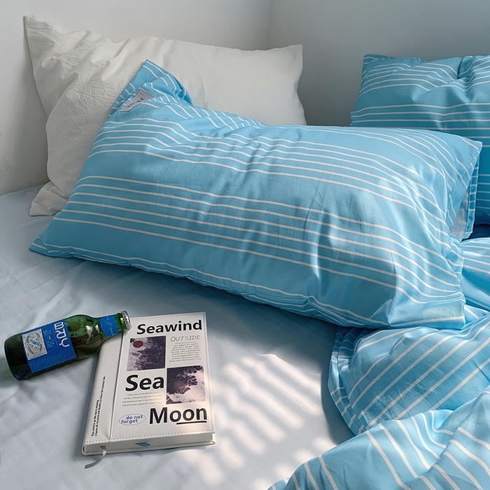 91家纺网 家纺一手货源 找家纺 柚可家居 2024新款40支斜纹数码印花全棉四件套 布鲁斯