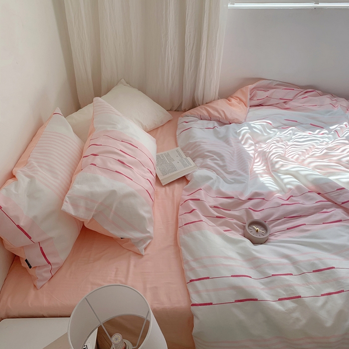 91家纺网 家纺一手货源 找家纺 柚可家居 2024新款40支斜纹数码印花全棉四件套 皮埃诺