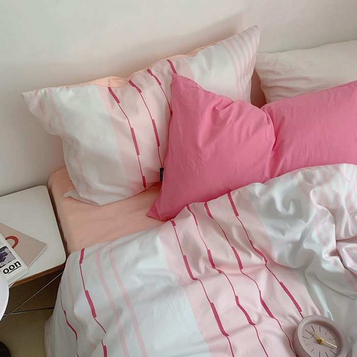 91家纺网 家纺一手货源 找家纺 柚可家居 2024新款40支斜纹数码印花全棉四件套 皮埃诺